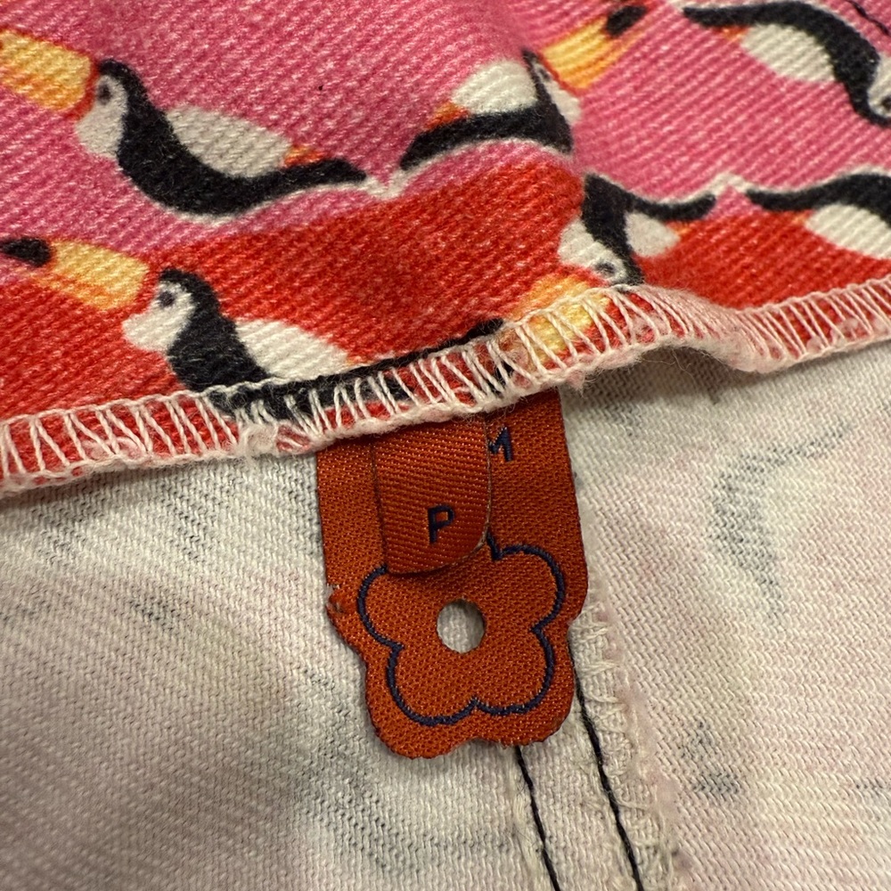 FARM Rio OS Petite Overall Shorts. Toucan Print. Funky, Beach, Colorful, Vibrant - Picture 7 of 9